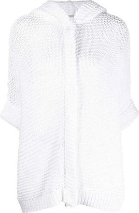 Brunello Cucinelli Brunello Cucinelli, Cardigans, female, White, Size: S Cotton Shell Jacket