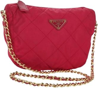 Prada Pre-owned Cross Body Bags, female, Red, Size: ONE SIZE Pre-owned Vintage Cross Body Bag