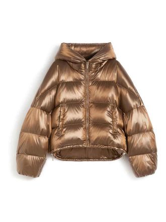 Max Mara Water-Repellent Nylon Canvas Down Jacket