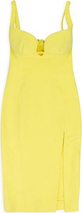 MUGLER Yellow Bustier Dress