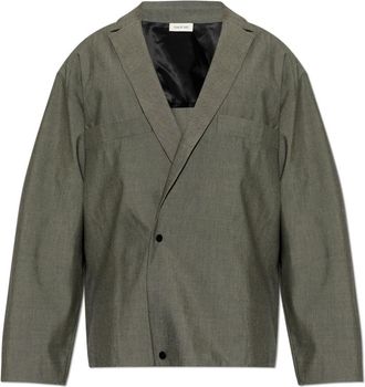 Fear of God Double-Breasted Blazer - Heren - Blazers - Grijs - M - Katoen - Jassen