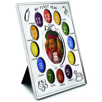 Zilverstad Marco Plateado De Un A&ntilde;o, Regalo Para Ni&ntilde;o, 22x228x279 Mm Tama&ntilde;o: 22x228x279 Mm Sku: Zv7612231