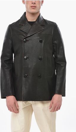 Namacheko Double-Breasted Leather Jacket size S