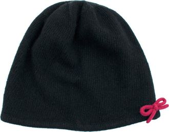 Portolano Bow Beanie in Black/Plumberry at Nordstrom Rack
