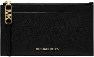 Michael Kors Empire LG Zip Kaarthouder - unisex - Clutches - Zwart - ONE Size - Leer - Tassen