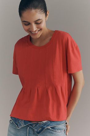 Pilcro Pleated Swing Tee