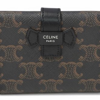 Celine Black Leather Wallet (Tri-Fold) (Pre-Owned)