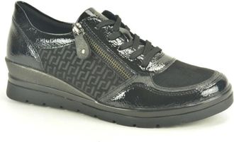Remonte Zwart +lace +print N.+tiret DZ. - Dames - Sneakers - Zwart - 41 EU - Schoenen