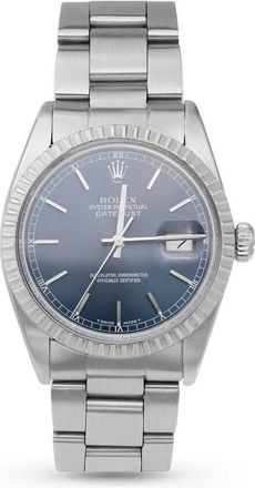 Rolex Pre-owned Rolex Datejust Automatic Chronometer Blue Dial Unisex Watch 16030 BLSO