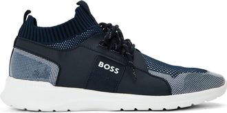 HUGO BOSS Mens Extreme_knit in Dark Blue - Size UK 12