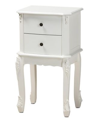 Baxton Studio Sophia 2-Drawer Nightstand