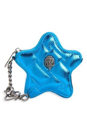 Kurt Geiger Kensington Star Leather Bag Charm in Mid Blue at Nordstrom Rack