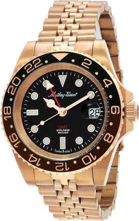 Mathey-Tissot GMT Quartz Black Dial Mens Watch H903PRN