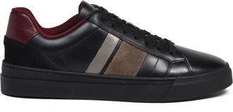 Baldinini Leren Sneaker - Heren - Sneakers - Zwart - 43 EU - Leer - Schoenen