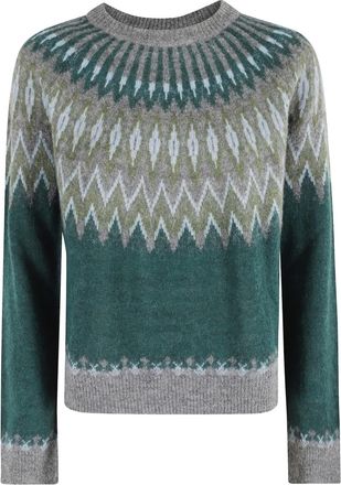 Roberto Collina patterned sweater - Green