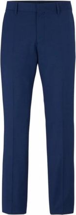 HUGO BOSS H-Genius Mm-C-224 Broek - Heren - Nette broeken - Blauw - L - Katoen - Broeken