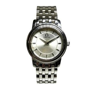 Omega Pre-owned Watches, female, Gray, Size: ONE SIZE Pre-owned De Ville Prestige Stainless Steel Ladies Watch