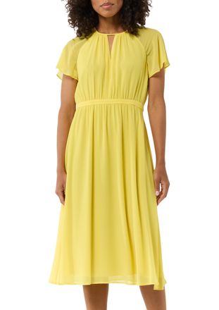 Comma Womens 2150613 Dress, Vanilla, 16