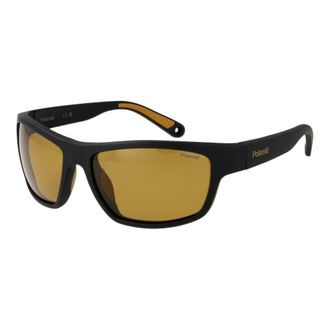 Polaroid Unisex Black Plastic Sunglasses - One Size