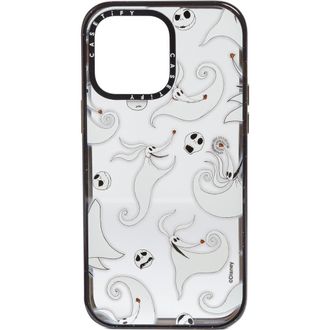 Casetify x Disney The Nightmare Before Christmas Jack & Zero iPhone 13 Pro/13 Pro Max & 14 Plus/14 Pro Max Case in Clear/Glossy Black at Nordstrom