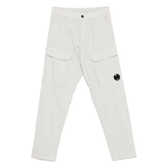 C.P. Company Slim-fit Trousers, male, White, Size: S Stylish Trousers for Men