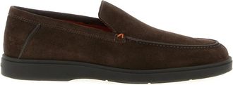 Santoni Drain Loafers - Heren - Loafers - Bruin - 43 EU - Leer - Schoenen