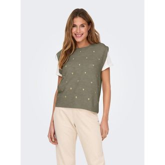 Only Trui met ronde hals en korte mouwen