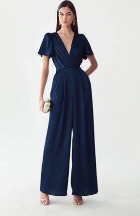 ST MRLO Imani Jumpsuit in Navy Blue at Nordstrom, Size 2