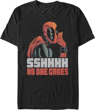 MARVEL Mens Marvel Deadpool No One Cares Graphic Tee in Black at Nordstrom, Size Xxx-Large
