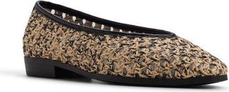 Aldo Rafaella Ballet Flat in Black/Gold Multi at Nordstrom, Size 8.5