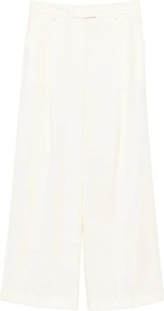 La DoubleJ Pantaloni pliss&eacute; - Bianco