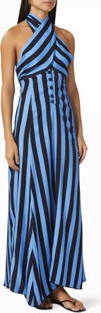 Agua Bendita Beck Menfis Stripe Multi Wear Dress In Blue