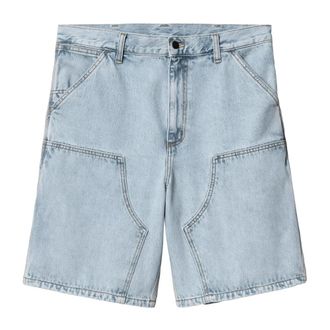 Carhartt Work in Progress Carhartt Wip, Denim Shorts, male, Blue, Size: W30 Double Knee Shorts