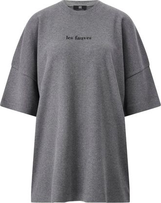 Riani Tops, Dames, Grijs, S, Streetstyle Oversized T-shirt met Print