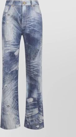 Roberto Cavalli denim trousers five pockets belt loops