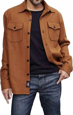 Schott NYC Cpo Wool Shirt In Coyote