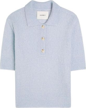 Lisa Yang Masy Cashmere and Silk-blend top - Blue - 2 (UK 12-14 / M-L)