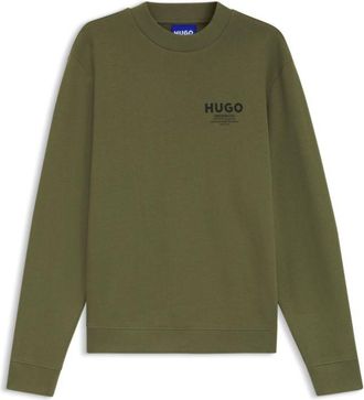 HUGO BOSS French-terry cotton sweatshirt with bold logo print