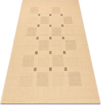 RugsX Rugsx - Alfombra De Cuerda Sisal Floorlux 20079 Color Ma&iacute;z/color Caf&eacute; Beige 140x200 Cm