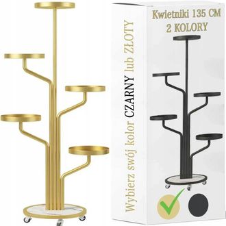 OEM Macetero Met&aacute;lico Con Ruedas, 135 Cm