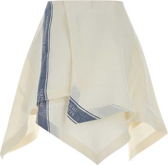 J.W.Anderson Womens Skirt Mini White Linen