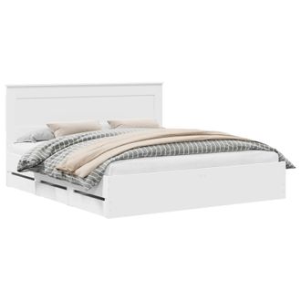 vidaXL Estructura De Cama Con Caj&oacute;n 200 X 200 Cm Madera Ingenieril Vidaxl