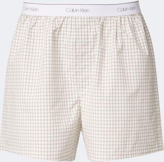 Calvin Klein Owen checked cotton boxers