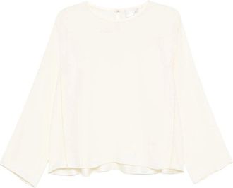 Forte_Forte Matte Anvers Satin Embroidered Top