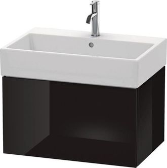 Duravit Mueble Bajo Lavabo L-cube 394x684x459mm Negro Alto Brillo