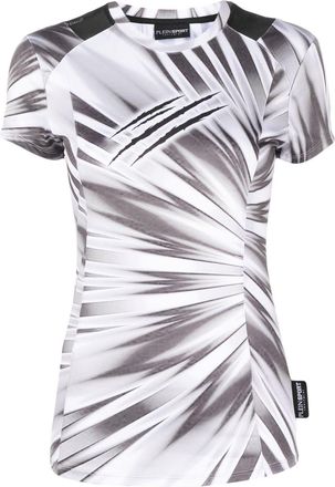 Plein Sport tie-dye round-neck T-shirt - women - Cotton - S - White