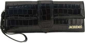 Jacquemus Le Bambino Croc-effect Leather Clutch Bag