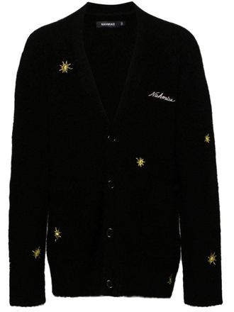 Nahmias Cardigan Sunshine con ricamo - Nero