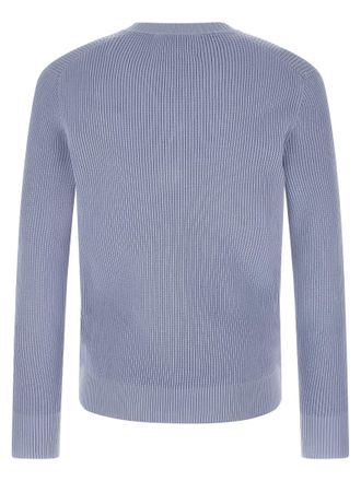 Ballantyne Argyle Jacquard Sweater - Blue