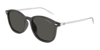 Montblanc MB0454SA Asian Fit 004 Mens Sunglasses Grey Size 54